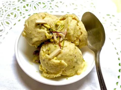 Badam-Kesar-Pista-Ice Cream