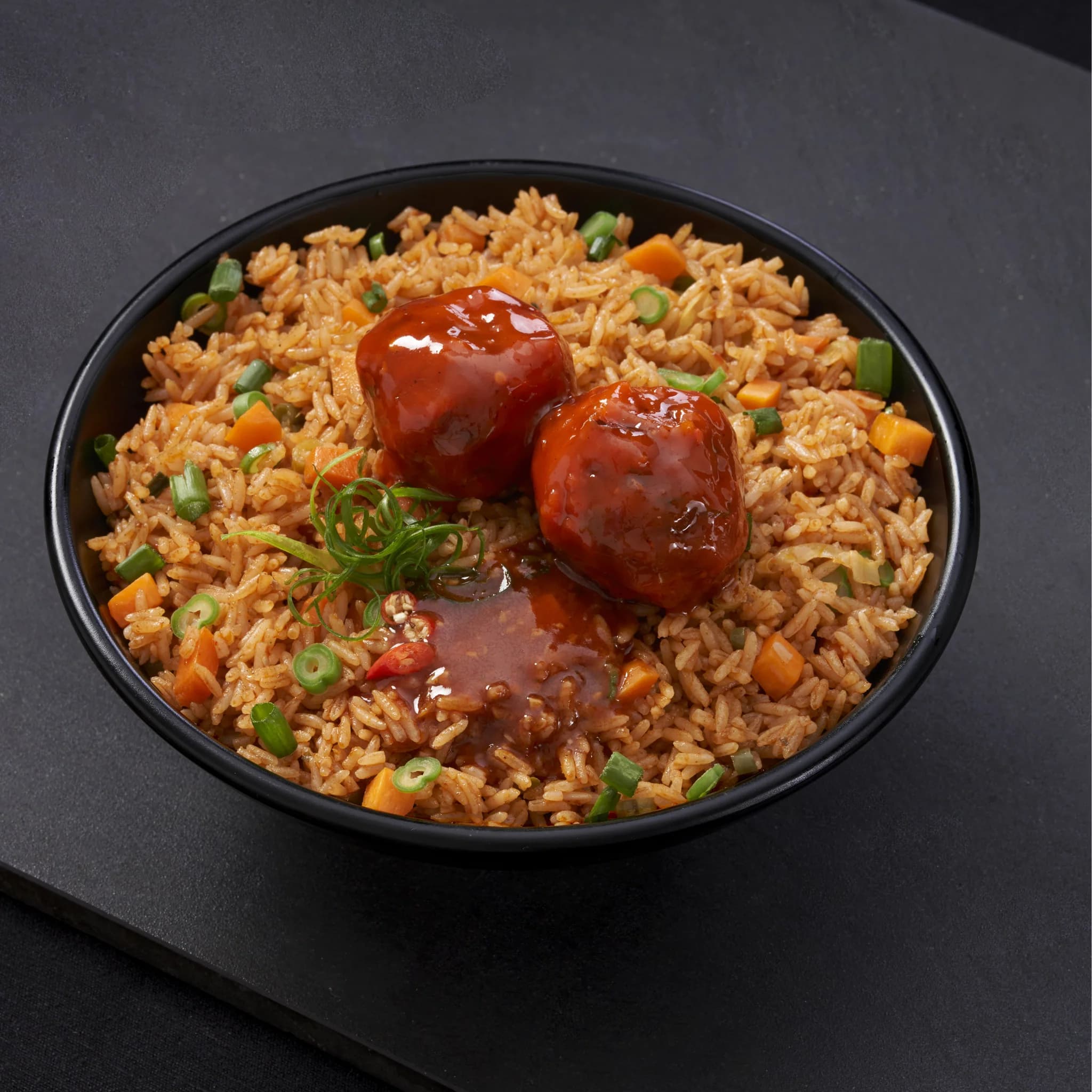 Schezwan Fried Rice with Manchurian